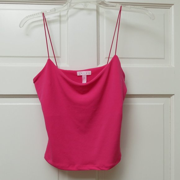 CLEARANCE Leith hot pink crop cami with shelf bra size S - Picture 1 of 5